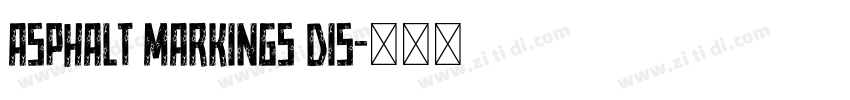 Asphalt Markings Dis字体转换